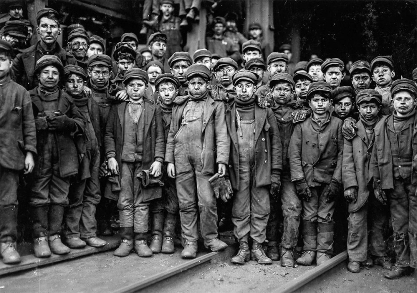 El trabajo infantil en los Estados Unidos del siglo XX: fotografías de niños en minas de carbón y zinc