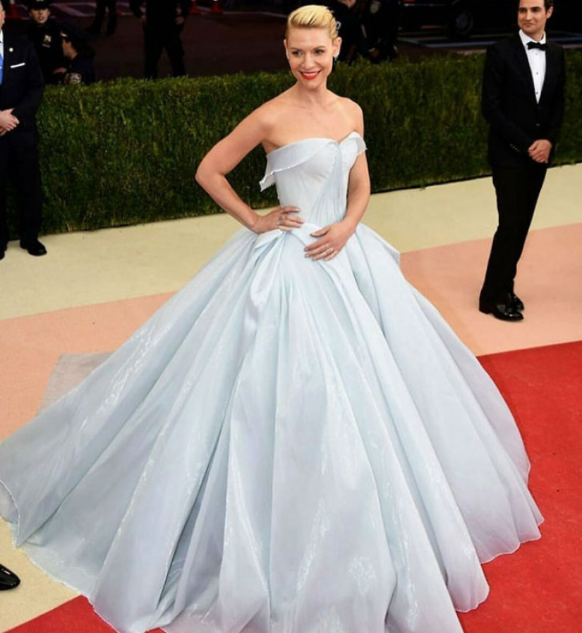 El vestido luminoso de la futura actriz Claire Danes