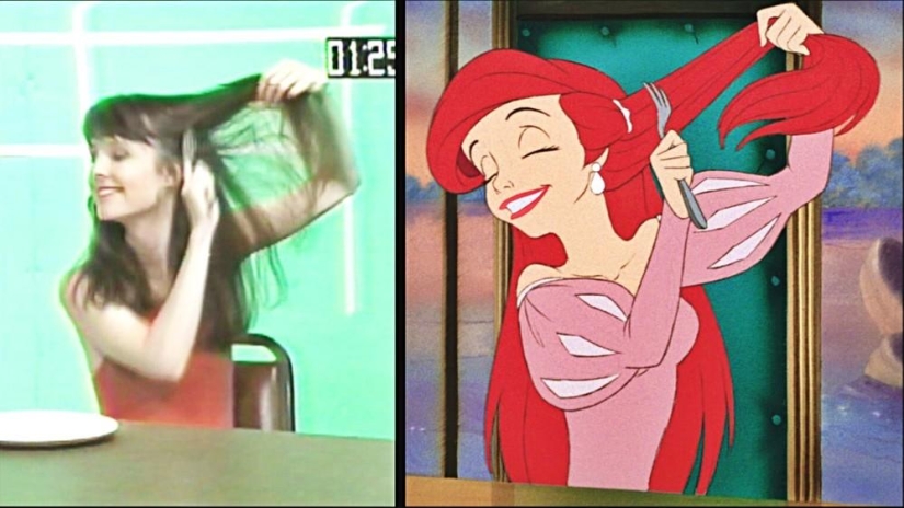 Emotions and movements of real actors, from which Ariel and Prince Eric from Disney&#39;s &quot;The Little Mermaid&quot; were drawn