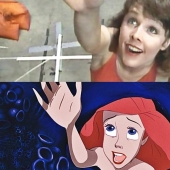 Emotions and movements of real actors, from which Ariel and Prince Eric from Disney's "The Little Mermaid" were drawn