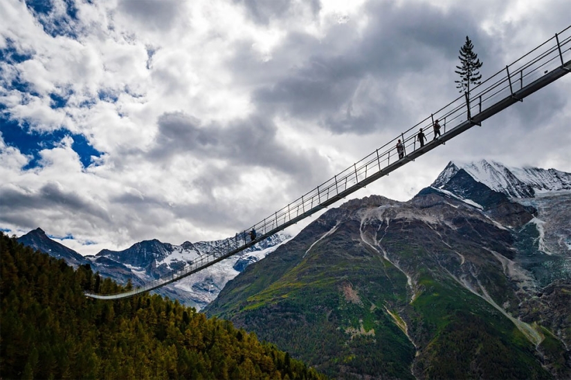 Es mejor no mirar hacia abajo: Europabruecke es el puente colgante más largo del mundo