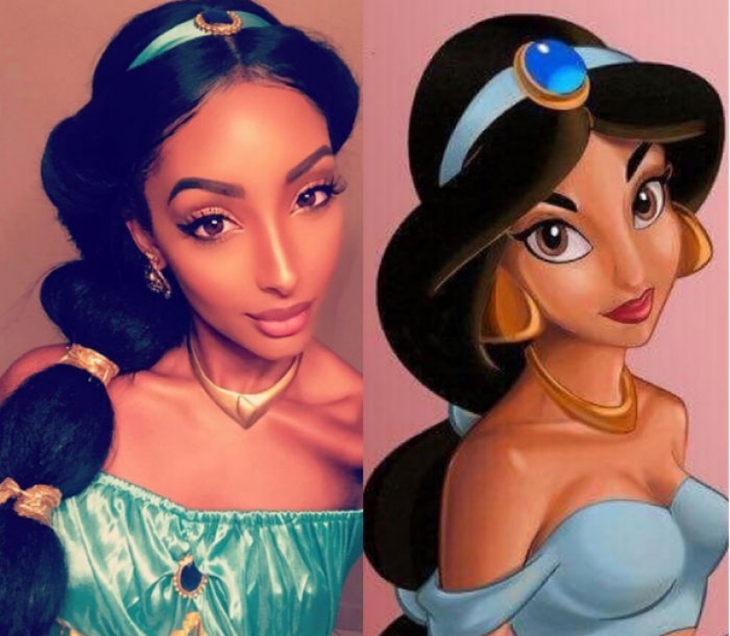 Esta chica es la encarnación viviente de la princesa Jasmine de "Aladdin"de Disney