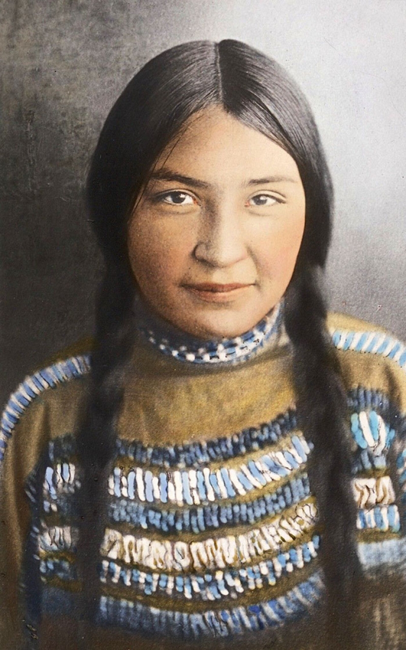 Estadounidense encontró foto a color de los Indios de finales del siglo xix