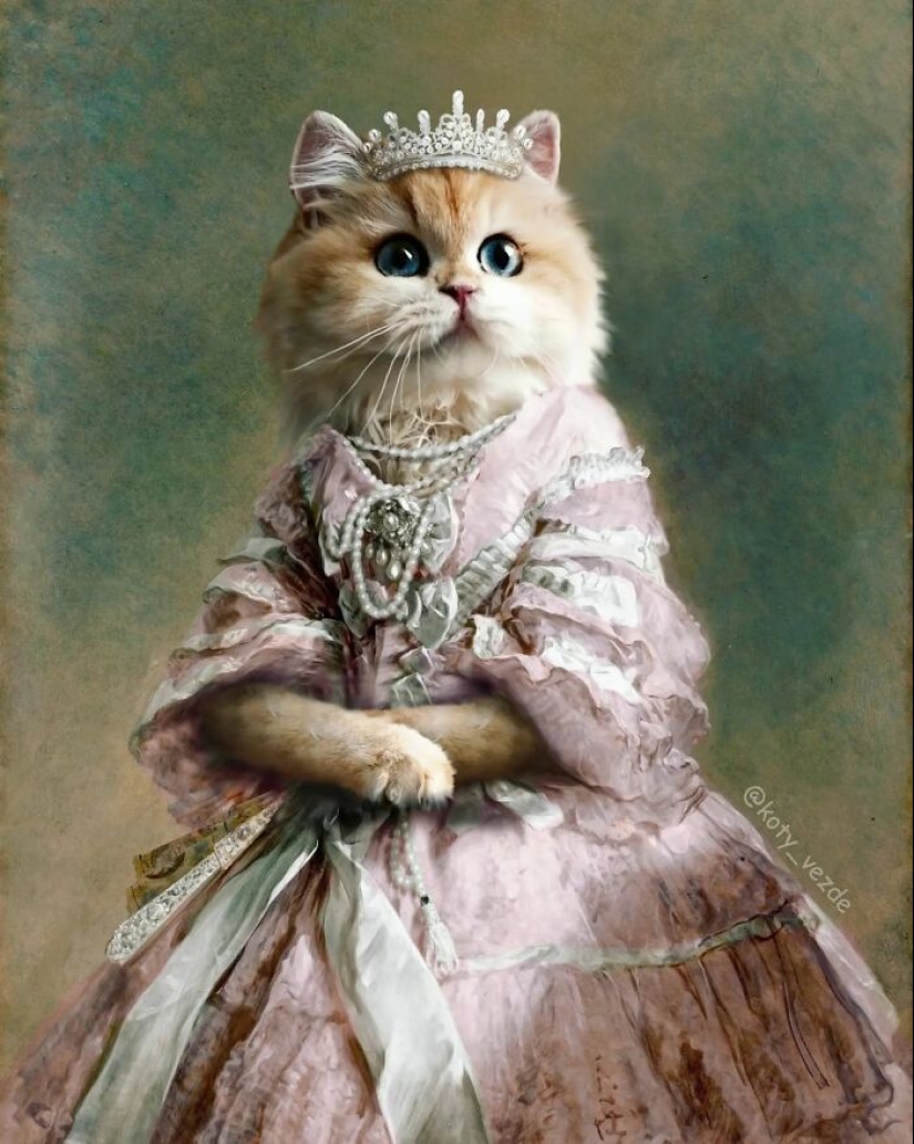 Este artista intercambia personas en pinturas clásicas con gatos