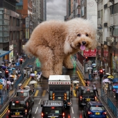 Este artista reinventó Hong Kong con residentes animales gigantes en sus representaciones surrealistas