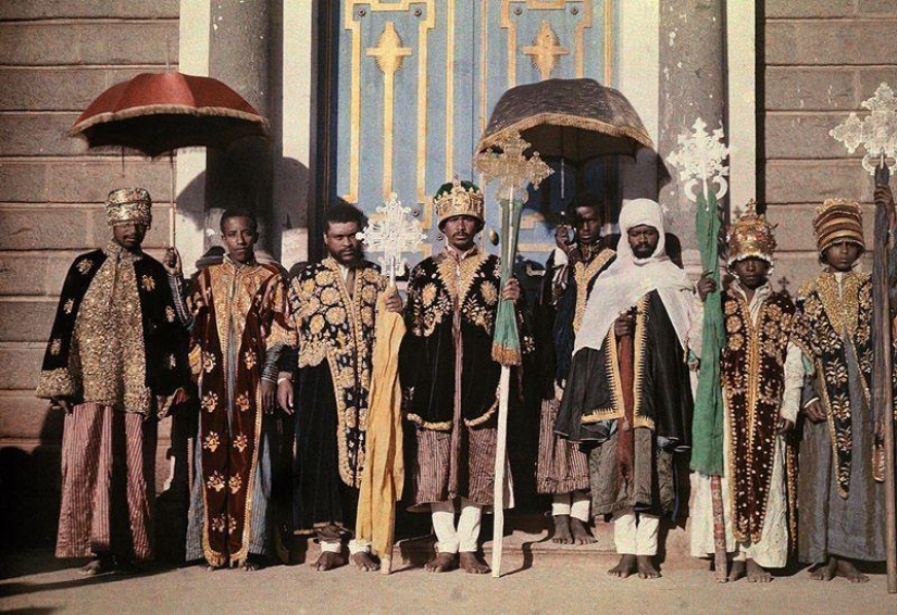 Ethiopia 1931 in color. Modernization of feudalism