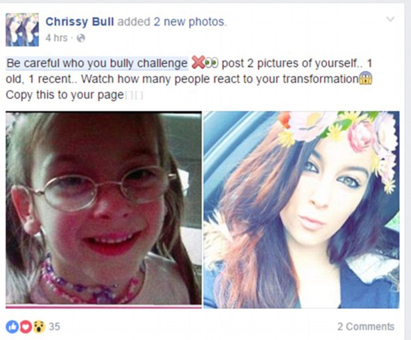 Ex "patitos feos" comparten fotos de antes y después como parte de un flash mob en Facebook