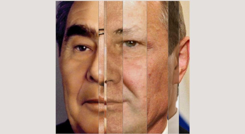 Face of the Nation: what can be seen by combining portraits of leaders in one