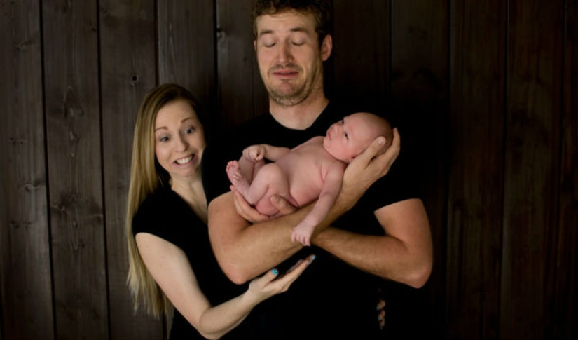 Family photo shoots that were unexpectedly spoiled... by the call of nature