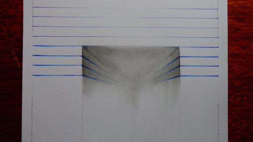Fantastic 3D illusions on ordinary sheets in a line