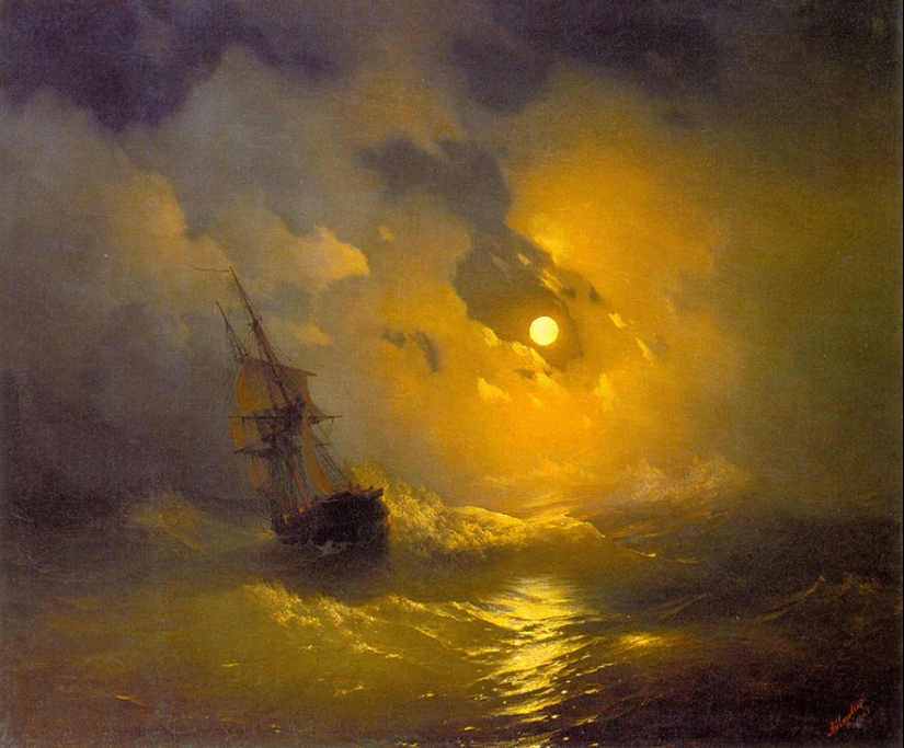 Fantásticas ondas luminosas de un artista marino ruso del siglo XIX