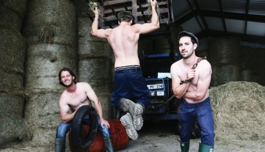 Farmers undress for the calendar