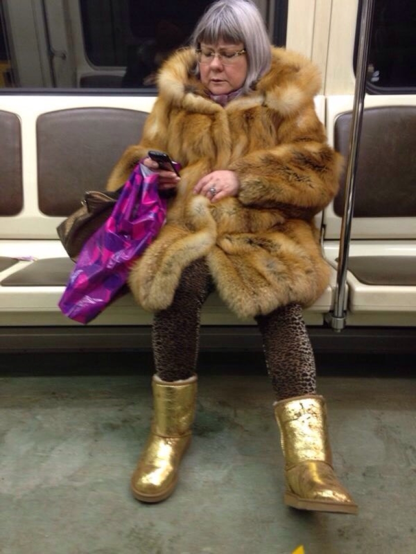 Fashionable people of the Moscow metro