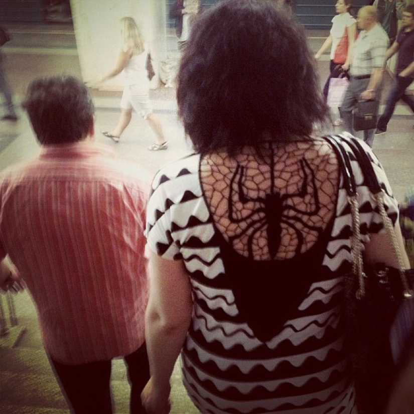 Fashionable people of the Moscow metro