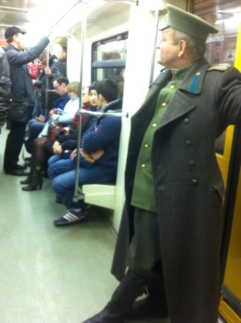 Fashionable people of the Moscow metro