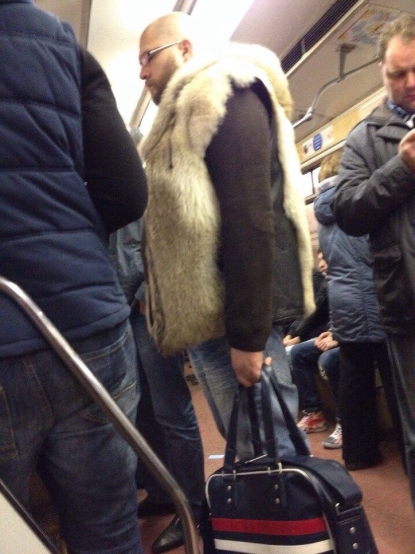 Fashionable people of the Moscow metro