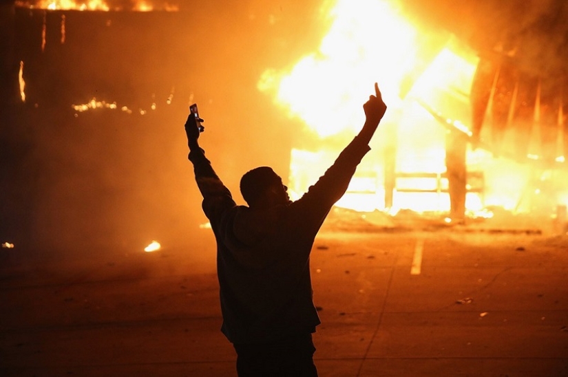 Ferguson on fire