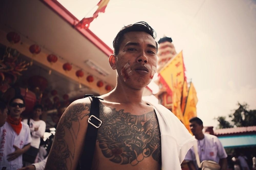 Festival Vegetariano Sangriento en Tailandia