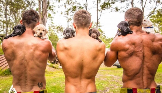 Fiery backstage: photos from the shooting of the charity calendar with naked firefighters