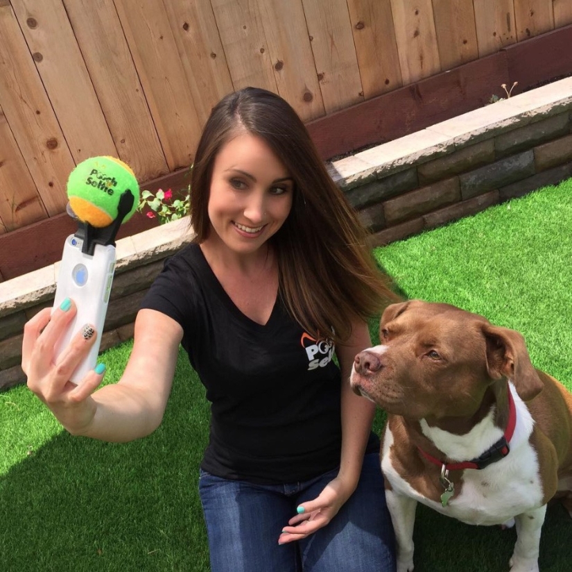 Finally, a device for perfect selfies with dogs has been invented!