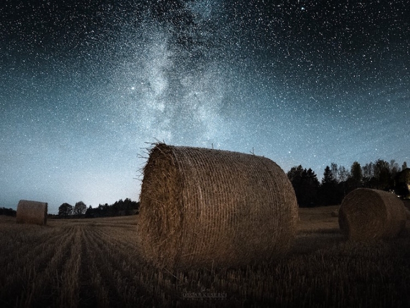 Finn wanders alone under the stars and makes fascinating shots