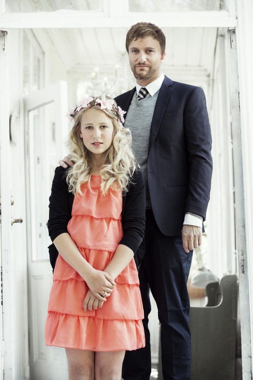 First children&#39;s wedding in Norway