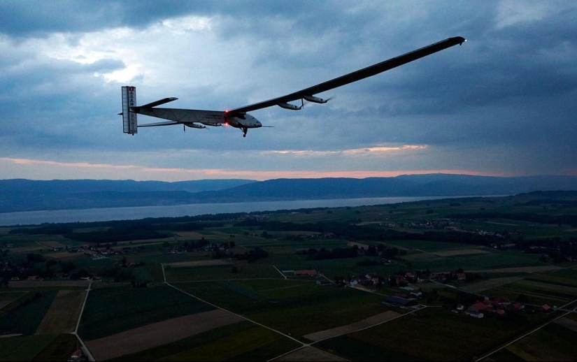 First flight of solar-powered aircraft Solar Impulse 2