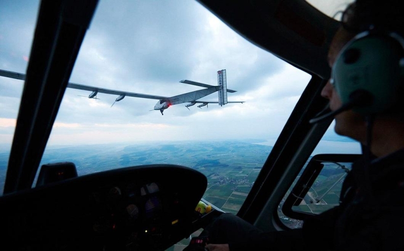 First flight of solar-powered aircraft Solar Impulse 2