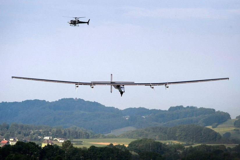 First flight of solar-powered aircraft Solar Impulse 2