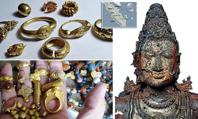 Fishermen have found treasures of a vanished ancient civilization in Indonesia