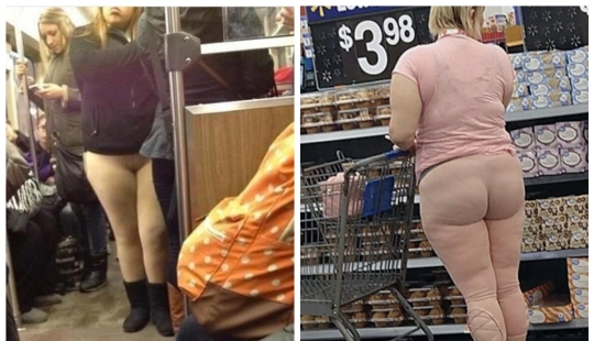 Flesh-colored leggings — the most terrible invention of fashion, and here 18 evidence