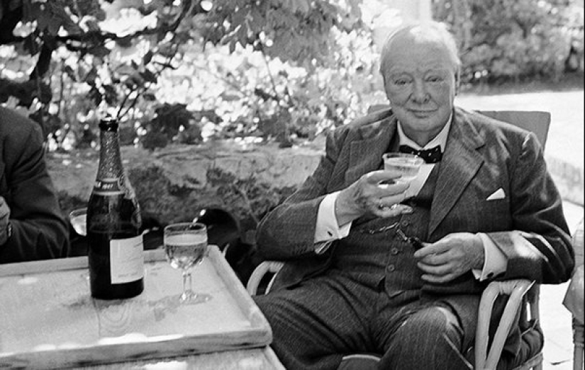Foie gras, oysters, cognacs, cigars - what did Winston Churchill indulge himself with during the war