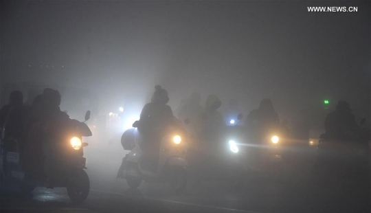 For the first time in history, China has declared a "red" danger level due to terrible smog
