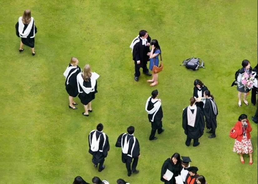 foto de personas desde una altura