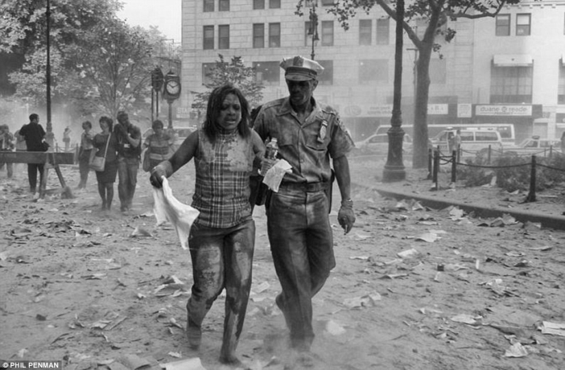 Fotos del británico Phil Penman, que estaba en la escena del ataque terrorista del 9/11