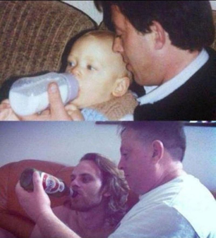 Fotos familiares: antes y ahora