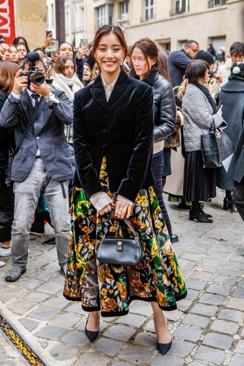 From restrained classics to outright trash: images of stars at Paris Fashion Week