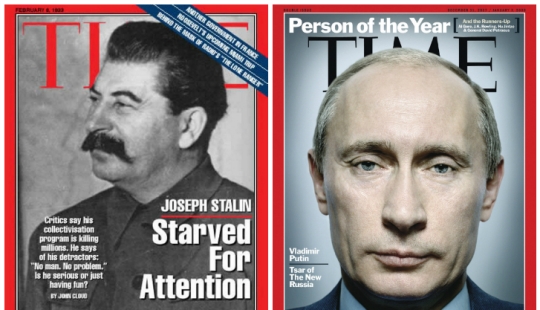 From Stalin to Putin: our compatriots on the cover of Time
