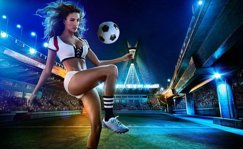 Fútbol y chicas: se presenta el calendario erótico del Mundial 2014