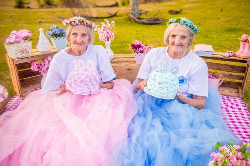 Gemelos de Brasil celebran su 100 aniversario con una alegre sesión de fotos