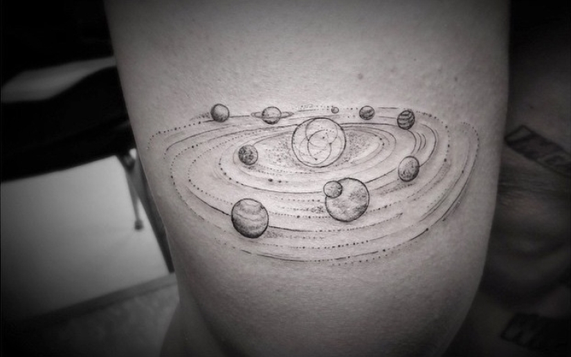 Geometric tattoos by Dr. Wu