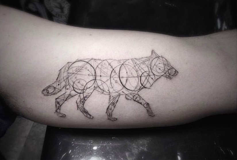 Geometric tattoos by Dr. Wu