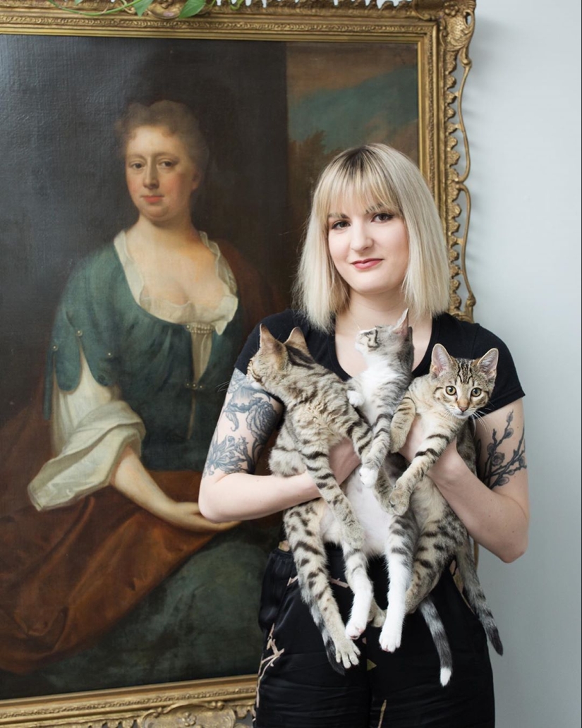 "Girls and cats": a photographer from new York against the stereotypes about crazy cat ladies