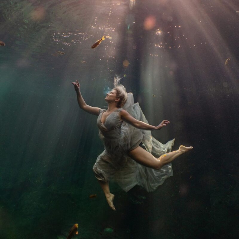 Girls under water in stunning pictures of freediver photographer Lexi Line