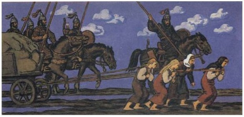 Grande como obry: ¿quiénes fueron los Ávaros, zaprjagaevii las mujeres Eslavas en el carro, en lugar del buey