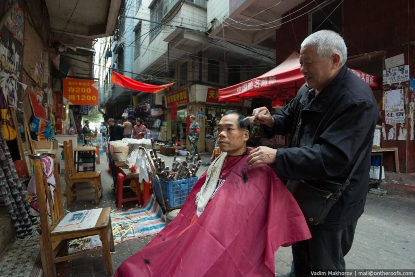 Guangzhou: Tejados y Barrios marginales