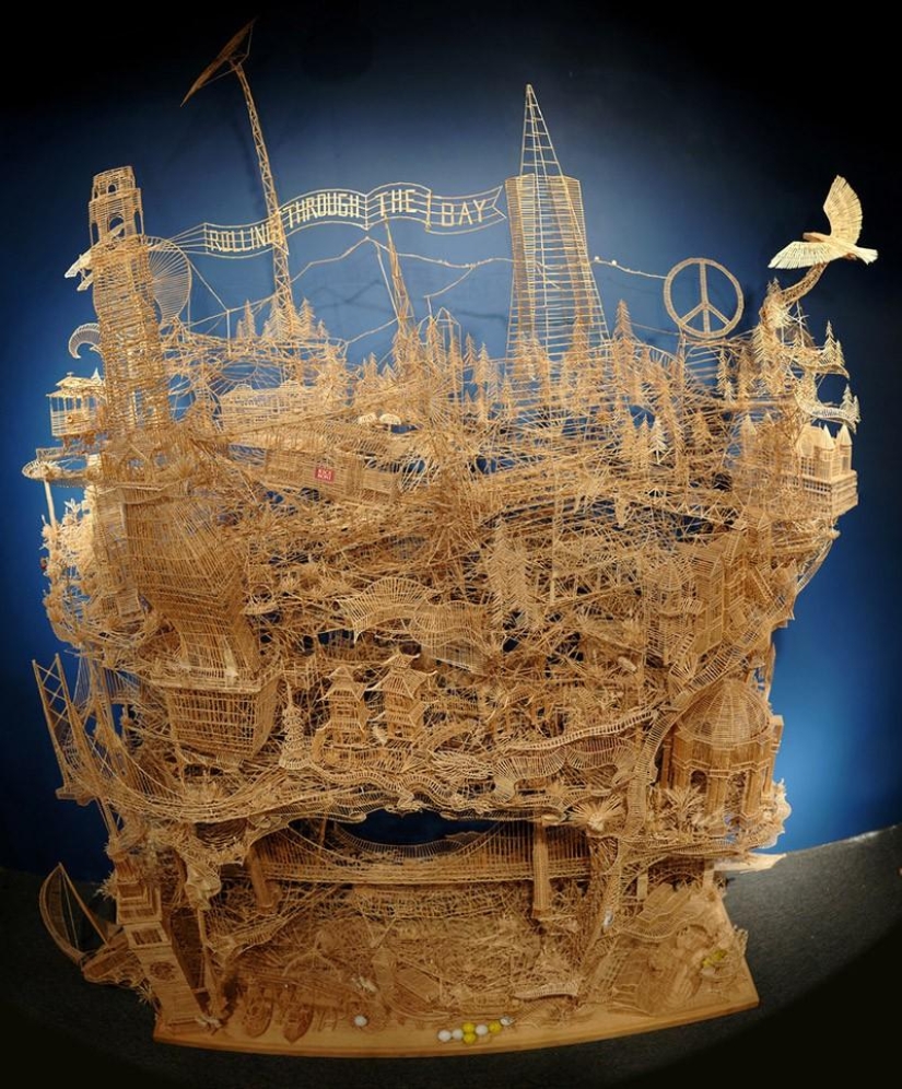 Guess what can be built with toothpicks
