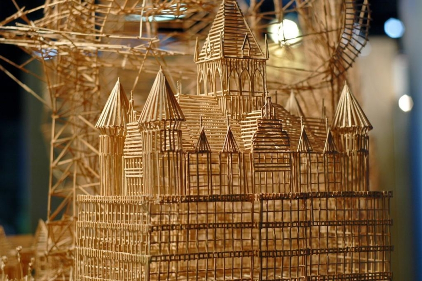 Guess what can be built with toothpicks