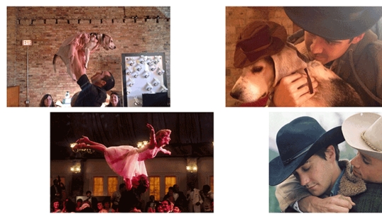 Guy recrea escenas de películas famosas con su perro