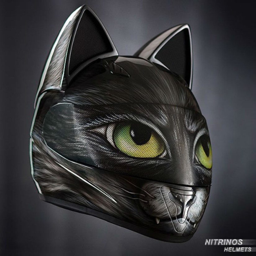 Helmet for a real catwoman